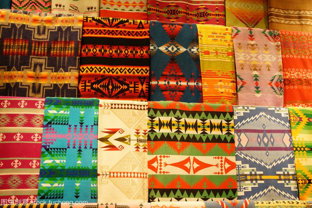 多彩的美国原住民纺织品